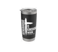 La paternidad es el reino Trabajo Cristiano Padre Cruz Religión Vaso térmico de acero inoxidable de doble pared