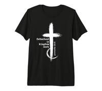 La paternidad es el Reino Trabajo Cristiano Papá Hombres Día del Padre Camiseta Premium