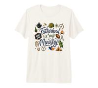 La paternidad es mi Ministerio al Aire Libre papá Vida Camiseta Premium