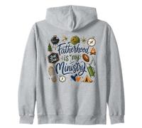La paternidad es mi Ministerio al Aire Libre papá Vida Sudadera con Capucha