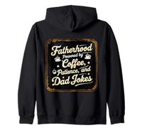 La paternidad impulsada por la paciencia del café y papá bromea padre Sudadera con Capucha