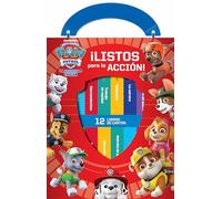 LA PATRULLA CANINA - PAW PATROL - MI PRIMERA BIBLIOTECA - 12 LIBROS DE CARTÓN - BLOQUE DE LIBROS - PI KIDS