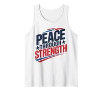 La Paz a través de la Fuerza apoya la política patriótica de Trump Camiseta sin Mangas