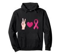 La Paz. Amor. Concienciación sobre el cáncer de Mama Meme Sudadera con Capucha