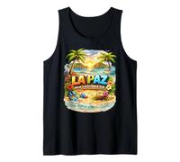 La Paz Baja California Sur México Vacaciones Playa Puesta de Sol Camiseta sin Mangas