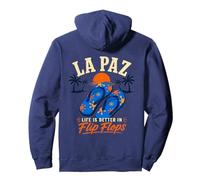 La Paz Baja México - La Vida es Mejor en Flip Flops Beach Sudadera con Capucha