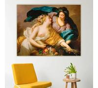 La paz conduce a la abundancia, 1780 de Élisabeth Vigée Le Brun. Impresiones en lienzo, pintura, cuadro, arte de pared, decoración del hogar (40 x 60 cm, sin marco).