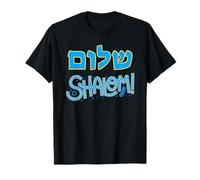 La Paz en Hebreo es tipografía judía para Hombres Mujeres de Shalom Camiseta