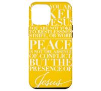 La paz es la presencia de Jesús Su yugo es luz Mateo 11 28 Carcasa para iPhone 12 Pro Max