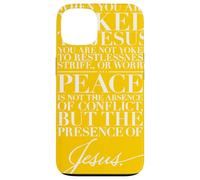 La paz es la presencia de Jesús Su yugo es luz Mateo 11 28 Carcasa para iPhone 13