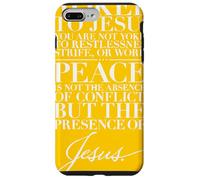 La paz es la presencia de Jesús Su yugo es luz Mateo 11 28 Carcasa para iPhone 7 Plus/8 Plus