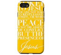 La paz es la presencia de Jesús Su yugo es luz Mateo 11 28 Carcasa para iPhone SE (2020) / 7 / 8