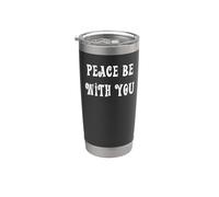 La paz esté contigo - Juan 20:19 Vaso térmico de acero inoxidable de doble pared
