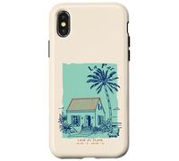 La Paz México Souvenir Baja California Sur Vintage Art Carcasa para iPhone X/XS