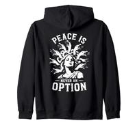 La Paz Nunca Es una Opción - Diseño de Medusa Sudadera con Capucha
