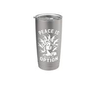 La Paz Nunca Es una Opción - Diseño de Medusa Vaso térmico de acero inoxidable de doble pared