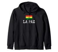 La Paz País Bolivia Viaje Familiar Boliviano Hombres Mujeres Sudadera con Capucha