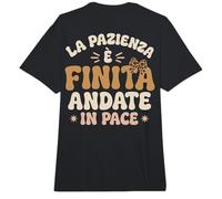 La Pazienza E Finita Andate en Ritmo Humor Italiano Comfort Colors Adult Heavyweight T-Shirt