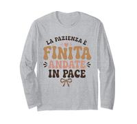La Pazienza È Finita Divertida Cita Italiana Humor Dicho Manga Larga