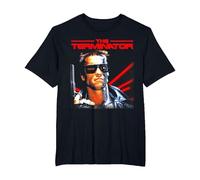 La película clásica de Terminator Película de Ciencia ficción Cybernetic Gamer Camiseta, Hombre Tallas Grandes, Negro, 3X Alto