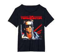 La película clásica de Terminator Película de Ciencia ficción Cybernetic Gamer Camiseta, Mujer Tallas Grandes, Negro, 3XL Grande