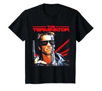 La película clásica de Terminator Película de Ciencia ficción Cybernetic Gamer Camiseta, Niños, Negro, 6 años