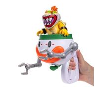 La película Super Mario Galaxy - Bowser Jr. de 13 cm con Coche Payaso, Pincel y Pegatinas revelables con Agua
