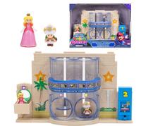 La película Super Mario Galaxy - Set Diorama Estación Espacial con Figuras de 4 cm de Princesa Peach y Capitán Toad Exclusivo
