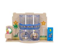 La película Super Mario Galaxy - Set Diorama Estación Espacial con Figuras de 4 cm de Princesa Peach y Capitán Toad Exclusivo