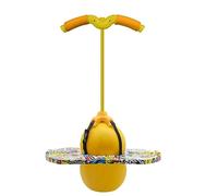 La pelota POGO es adecuada para niños y adultos. Capacidad de carga: 100 kg equilibrada y coordinada. Pelota de rebote Cool Challenge para niños, regalo de desafío (amarillo (con pasamanos))