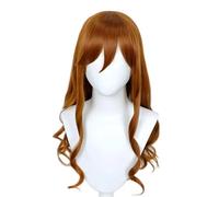 La peluca de cosplay, Peluca de cosplay de anime Hori Kyōko marrón de 71 cm con gorro for fiestas de Halloween