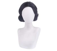 La peluca de cosplay, Peluca de cosplay de geisha Michiko de Identity V, pelo corto negro de 71 cm con gorro.