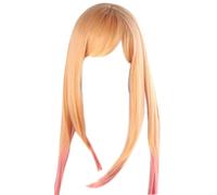 La peluca de cosplay, Peluca de cosplay for mi disfraz de Darling Kitagawa Marin amarilla, sin adornos ni prendas