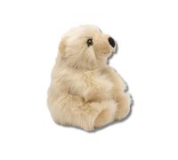 LA PELUCHERIE - Peluche de Oso Jules de pie 20 cm - Miel - Peluches artesanales - Cosidos a Mano - Marca Francesa