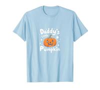 La pequeña Calabaza de papá: diversión Familiar de Halloween Camiseta, Hombre, Azul Bebé, XXL