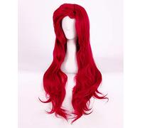 La pequeña sirena pelucas cuerpo onda ondulada princesa Ariel Cosplay peluca resistente al calor pelo sintético pelucas de disfraz + peluca gorra AZ-999