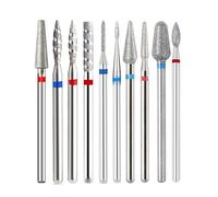 La perforación de uñas es adecuada tanto para los Paquete de 2 brocas eléctricas de diamante multicolor for manicura y pedicura. Cortador de cutículas.(Tp-243)