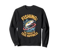 La pesca es la búsqueda de la verdadera felicidad Gráfico Sudadera