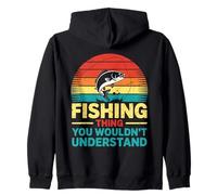 La pesca es mi lugar feliz que no entenderías pescador Sudadera con Capucha