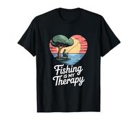 La pesca es mi terapia al aire libre Hobby Lover Relax Camiseta