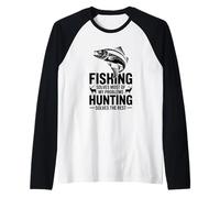 La Pesca Resuelve la mayoría de mis Problemas Camiseta Manga Raglan