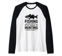 La Pesca Resuelve la mayoría de mis Problemas Camiseta Manga Raglan