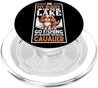 La Pesca y el Cavalier King Charles Spaniel PopSockets PopGrip para MagSafe