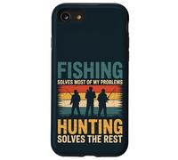La pesca y la caza resuelven mis problemas Terapia al aire libre Carcasa para iPhone SE (2020) / 7 / 8