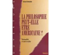 La Philosophie Peut-elle Être Américaine ? (ebook)