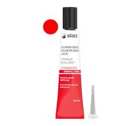 La pintura original de seguridad para tornillos Standard serie de 50 ml, color rojo de BÄDER LACKE. Sin peligro, herramienta para asegurar, firmar, sellar, así como prueba de manipulación