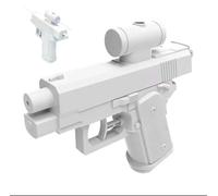 La Pistola ad acqua bidirezionale Mischief è un giocattolo Divertente per grandi e piccini, Perfetto per aggiungere un'atmosfera giocosa e maliziosa Alle Feste in Piscina. (Blanco)