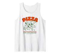 La Pizza es mi lenguaje de Amor (Gráfico Divertido) Camiseta sin Mangas