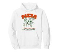 La Pizza es mi lenguaje de Amor (Gráfico Divertido) Sudadera con Capucha