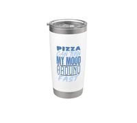 La pizza puede cambiar mi estado de ánimo rápidamente Vaso térmico de acero inoxidable de doble pared